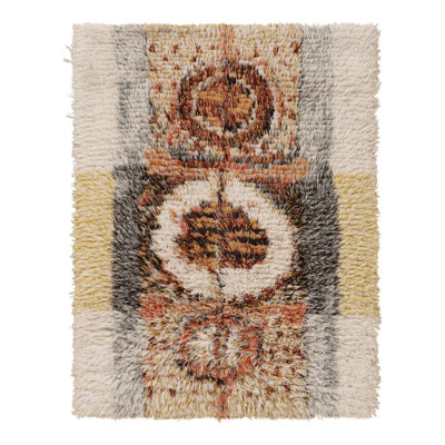 Vintage One-of-a-Kind 3'5X4'7 Hand Knotted Area Rug
