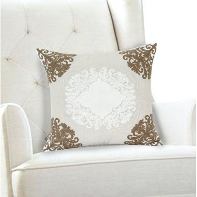 Parkland Collection Pilar Beige Throw Pillow