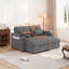 Canapé d'angle multifonctionnel avec rangement, canapé moderne en chenille de 168 cm
