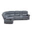 Canapé modulaire inclinable manuel bicolore avec port USB et porte-gobelet Dollum-408511699