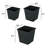 Square Nursery Plant Pot - Garden Plastic Pots With Drainage (5-Pack)-491604190