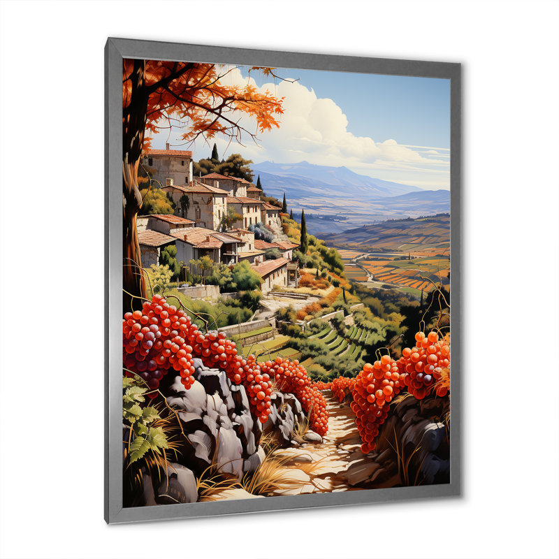 Fauvisme espagnol Hacienda III - impression, H 44 po x l 34 po x P 1,5 po, Cadre photo argenté