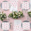80 pièces décorations de fête roses à motif de nœuds Coquette Bow