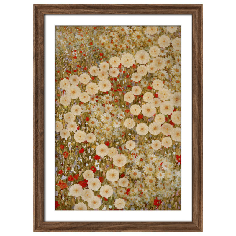 Art mural vintage rétro encadré pour chambre à coucher - 26 po x 36 po brun, Reproduction encadrée avec passe-partout
