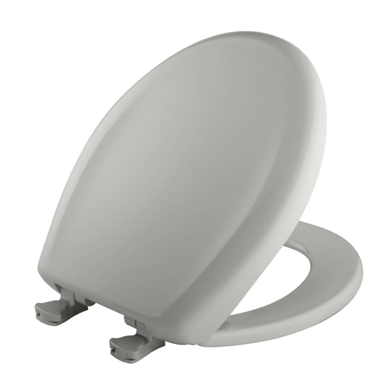 Siège de toilette rond, Gris glacé