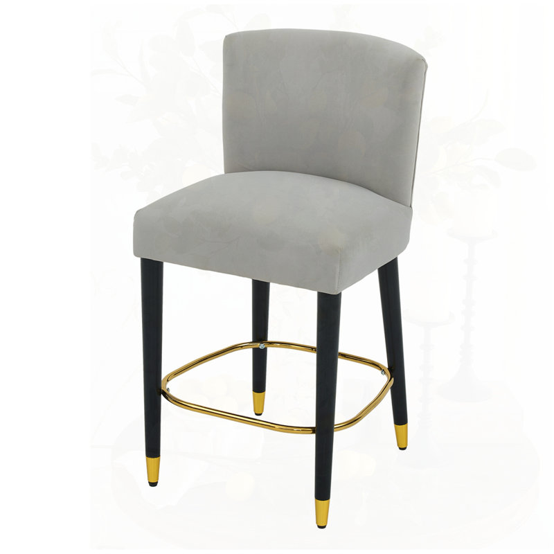 tabouret de comptoir au design moderne, Gris