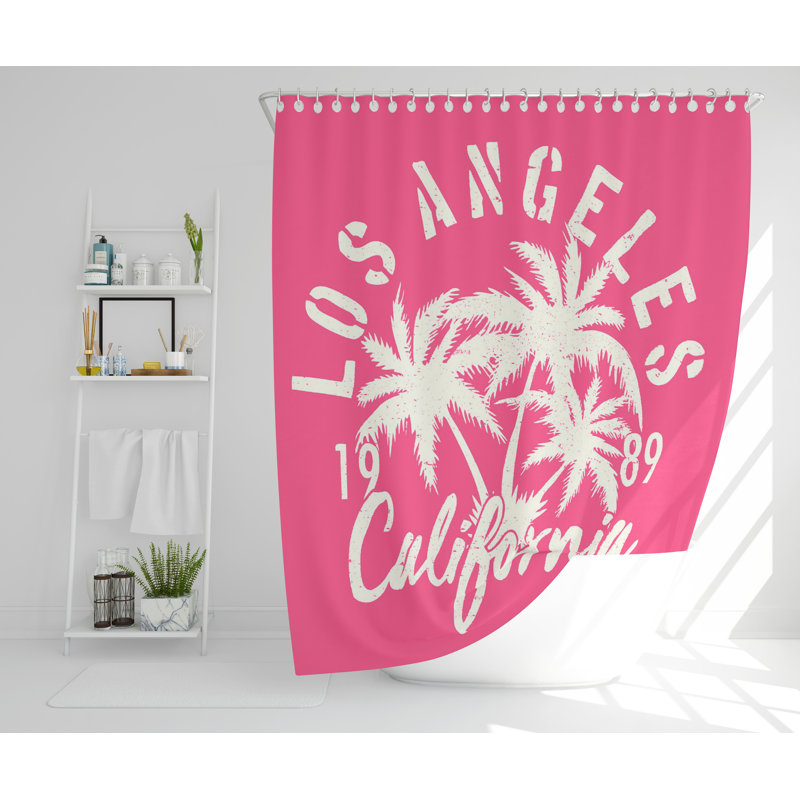 Tamia Polyester Shower Curtain, 168cm H x 168cm W