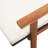 78.7" Long Acacia Single chaise with Cushions-495059965