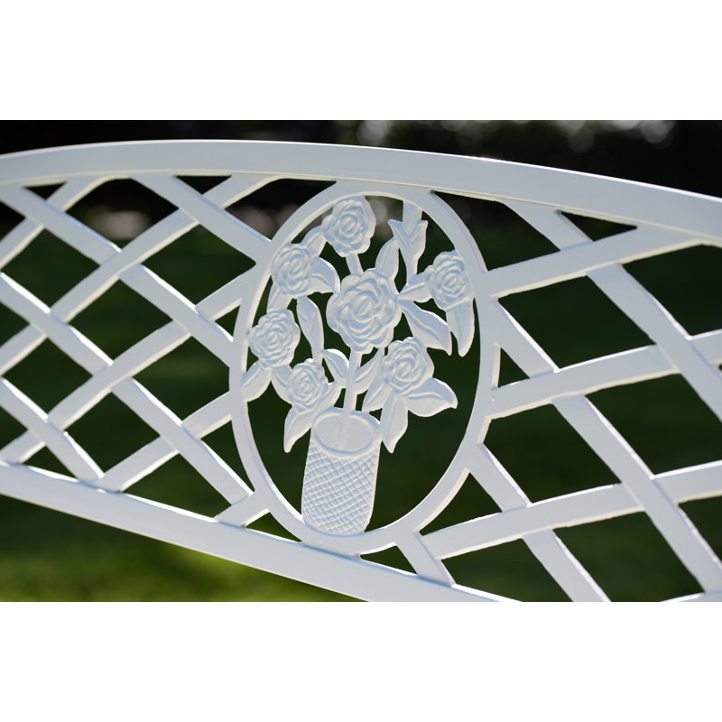 Auckland Rose Insert Steel Bench