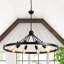 Lustre de style campagnard moderne à 8 lumières de 35,4 po Kelcie-1486413046-1536980851