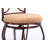 Camire Swivel Upholstered Counter Stool with Metal Frame-725755410