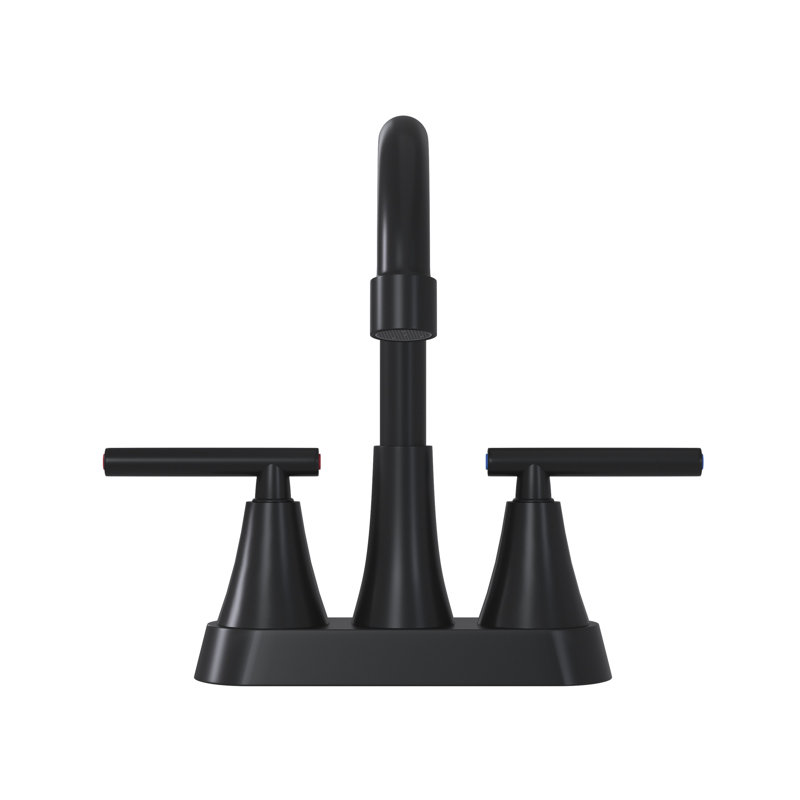 Matt Black Bathroom Sink Faucet, 2, Approved, Deck-Mounted, Built With Ss304 & Zinc, Ceramic Cartridge, 1.2 Gpm Flow, Pull-Out Design Available 2 Deck Mounted, Strong Zinc Alloy, Flow Rate, 360