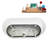 66" Streamline Soaking Freestanding Tub and Tray With Internal Drain-101310182