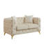 61,25 - Canapé Chesterfield beige pour le salon