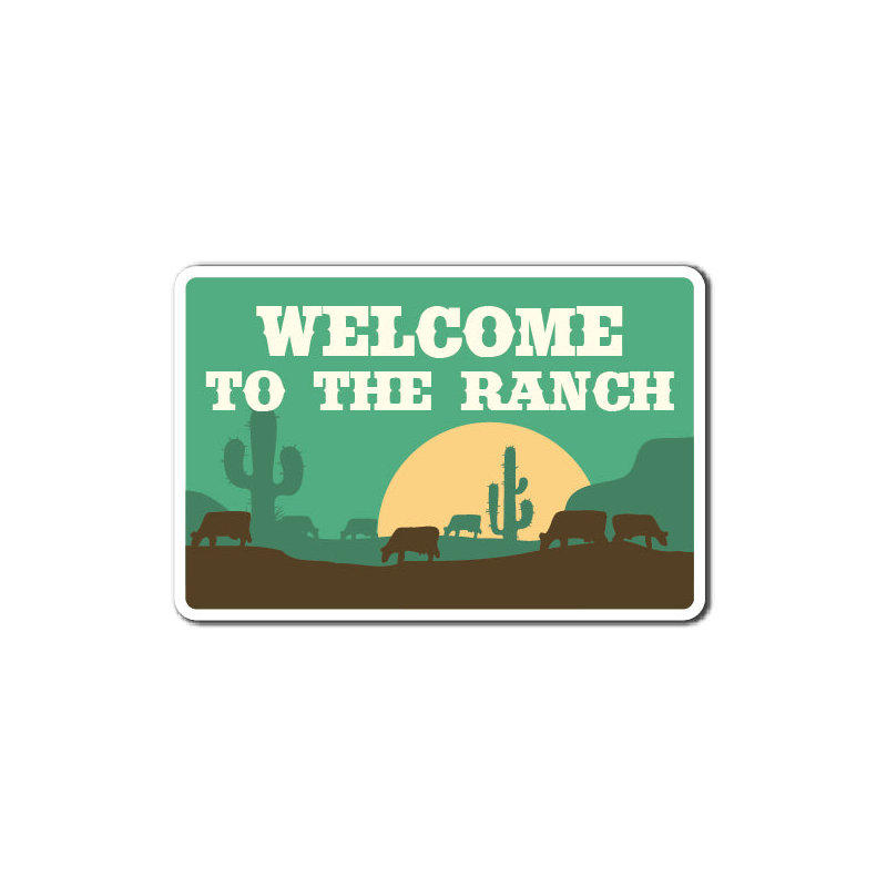 Décalcomanie «Welcome to the Ranch»