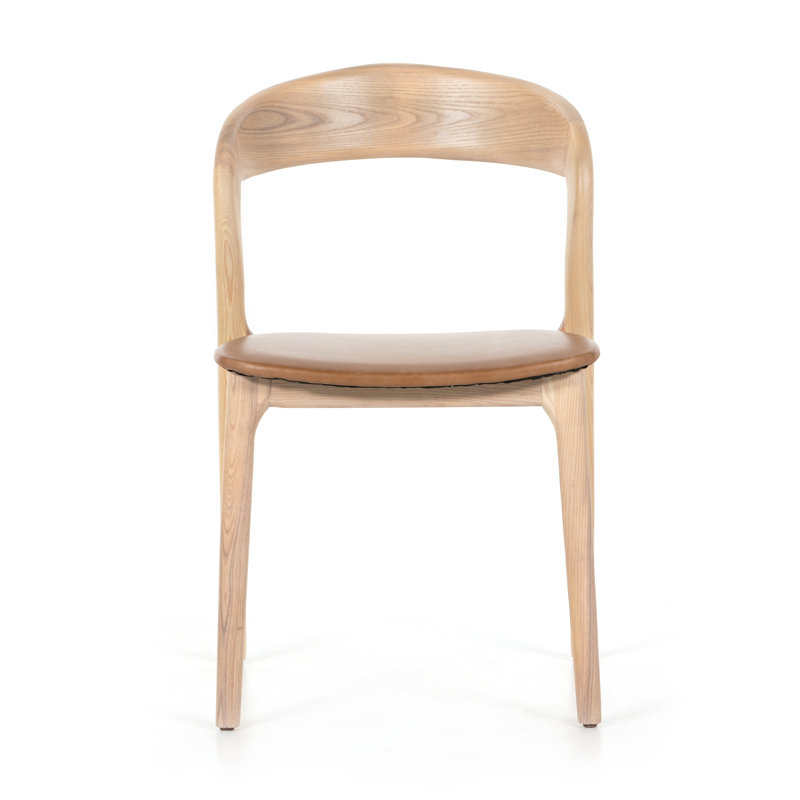 Kayla Leather Dining Chair, Sonoma Butterscotch Top Grain Leather, Natural