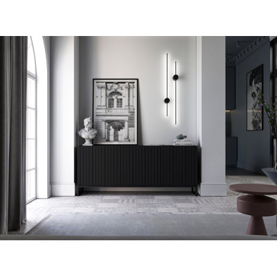 Elpis Komoda 3D Black With Black Frame