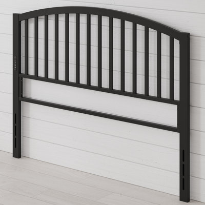 Farmhouse Arched Slat Metal Headboard by Winston Porter
