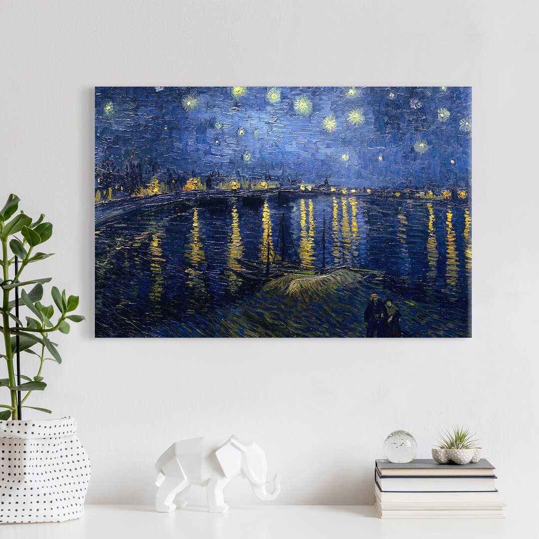 Leinwandbild Sternennacht über der Rhone von Vincent Van Gogh