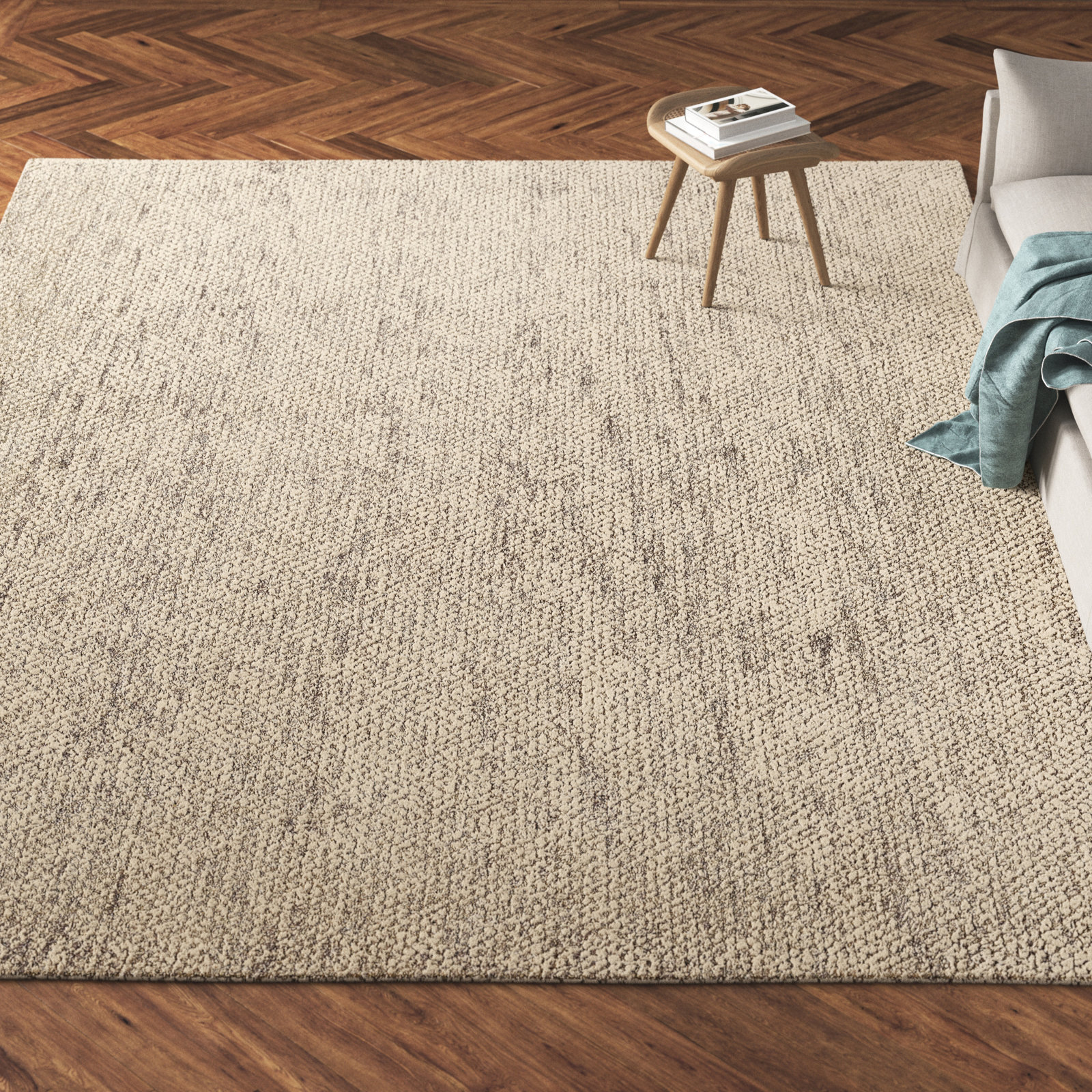 Alba Hand-Loomed Neutral Rug, Rectangle 6' x 9'