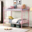 Lit superposé simple au-dessus de métal Pink