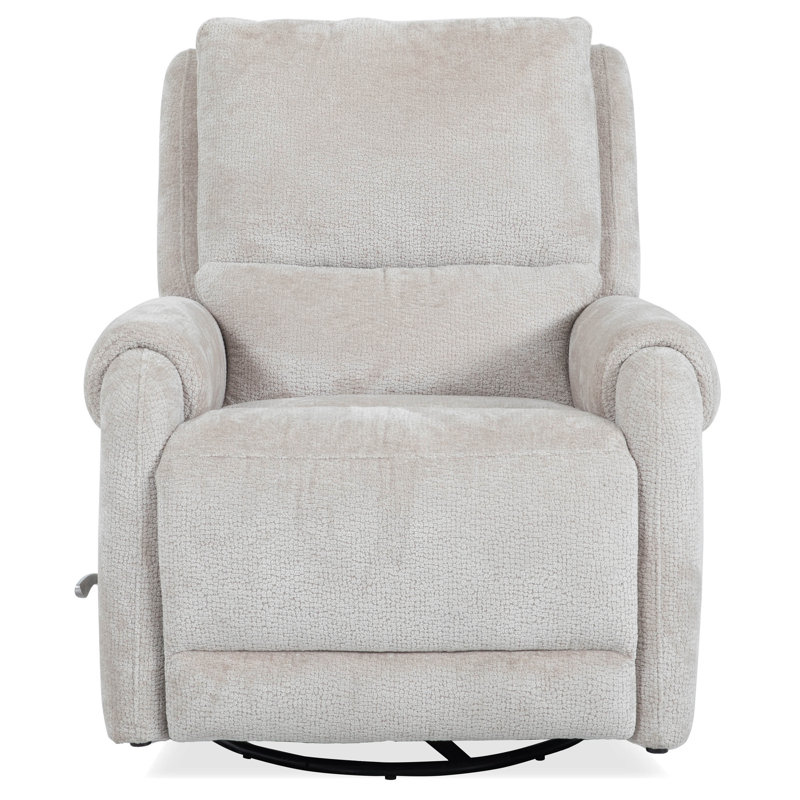 Alyre Manual Swivel Glider Recliner, Ecru Mist