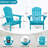 Wood Lounge Patio Chair For Garden Outdoor Wooden Folding Embossed Adirondack Chair Solid Cedar Wood Lounge Patio Chair With Wood Grain-1945210587