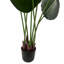 Faux Palm and evergreen Plant in Plastic Pot Liner-101685133