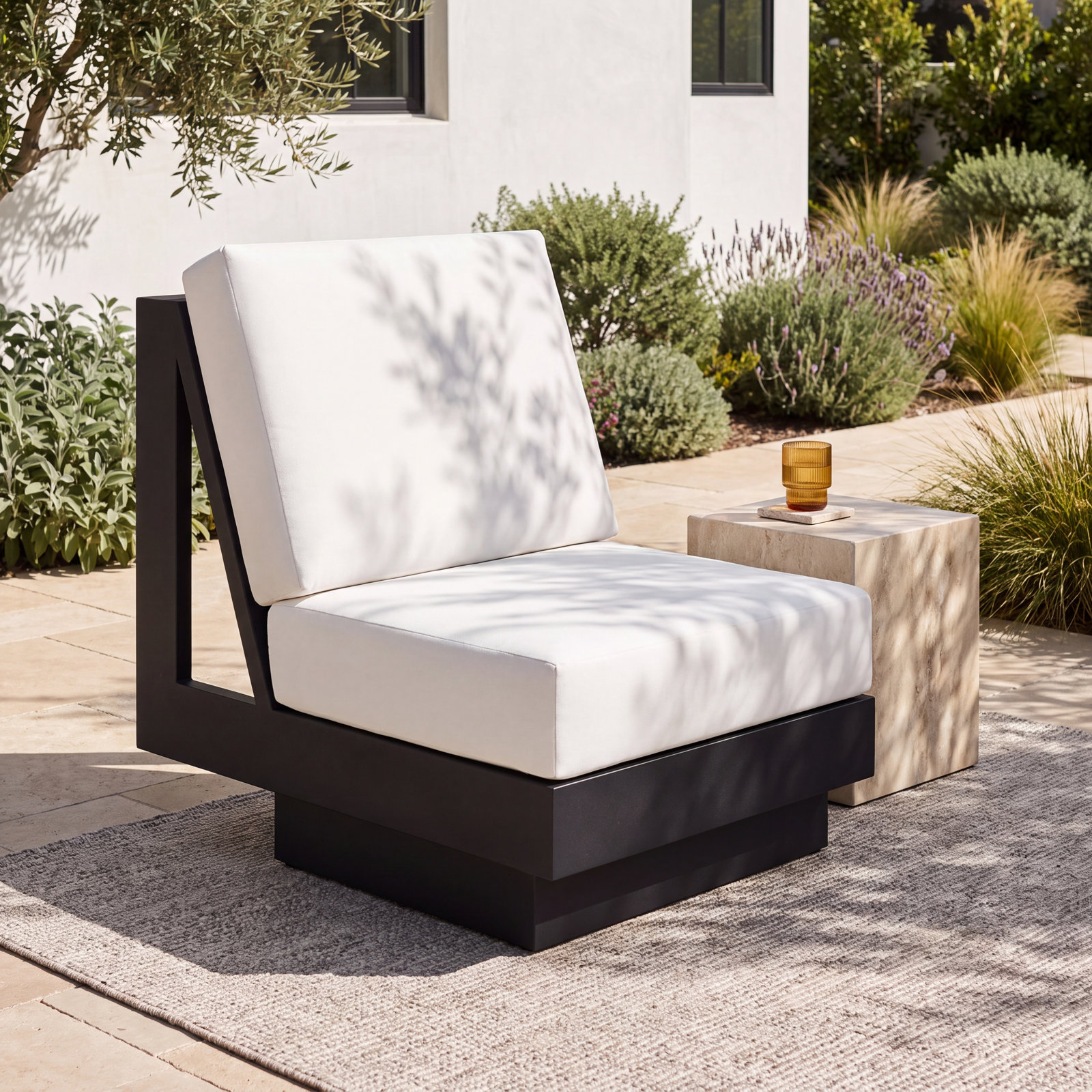 Lucca Sunbrella® Swivel Patio Lounge Chair