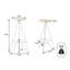 Tabouret de bar rond 30 po Trinity Modern-939303622
