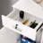 55'' W Reception Desk With Lockable Drawer And Little Bookcase