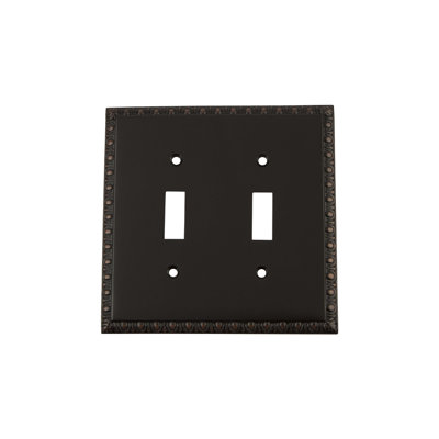 Egg and Dart 2-Gang Toggle Light Switch Wall Plate