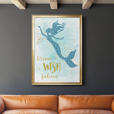 «Dream Wish Believe», art textuel sur toile