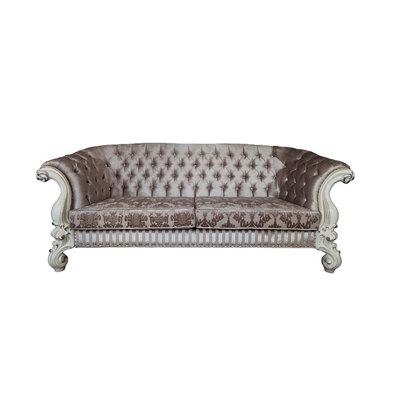 Canapé Kaarel, Tissu ivoire, Blanchies, H 39 po x l 99 po x P 45 po