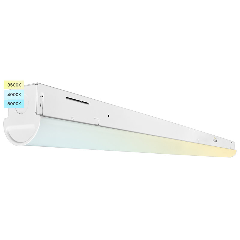 White 4-Foot Slim LED Linear Shop Light with Adjustable Color Temperature
