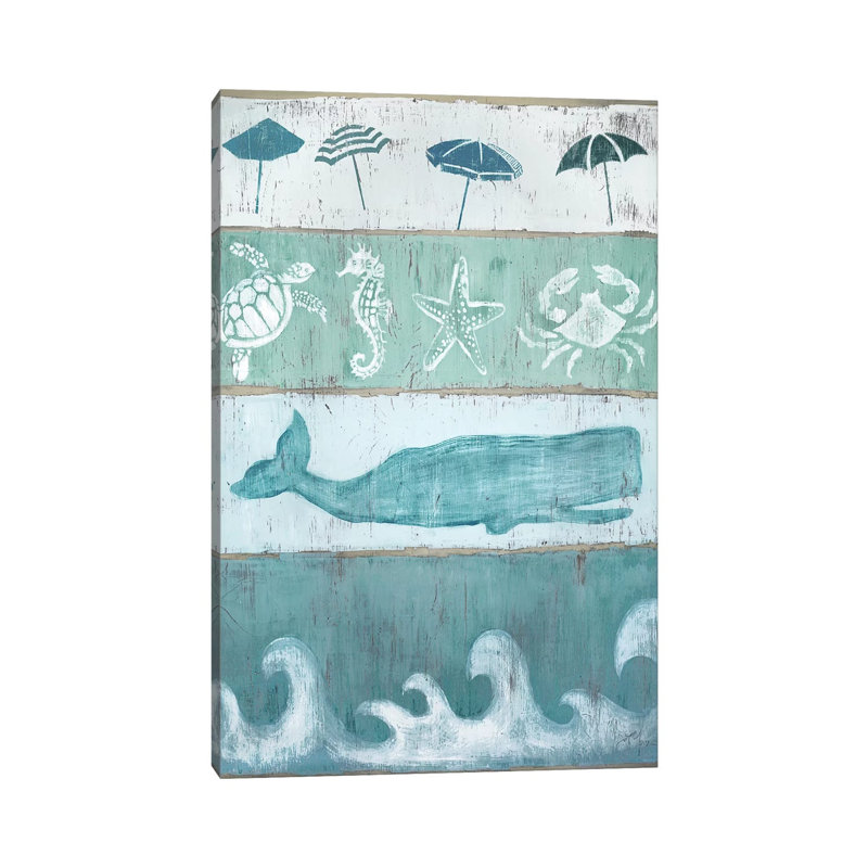 By The Sea by Tava Studios - Wrapped Canvas Painting, 20.32 cm H x 30.48 cm W
