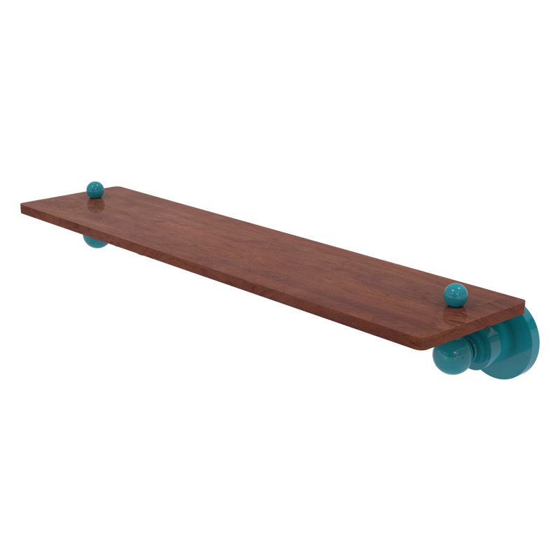 Astor Place Floating Shelf, Glokzin Teal, 2.5" H x 22" W x 5" D