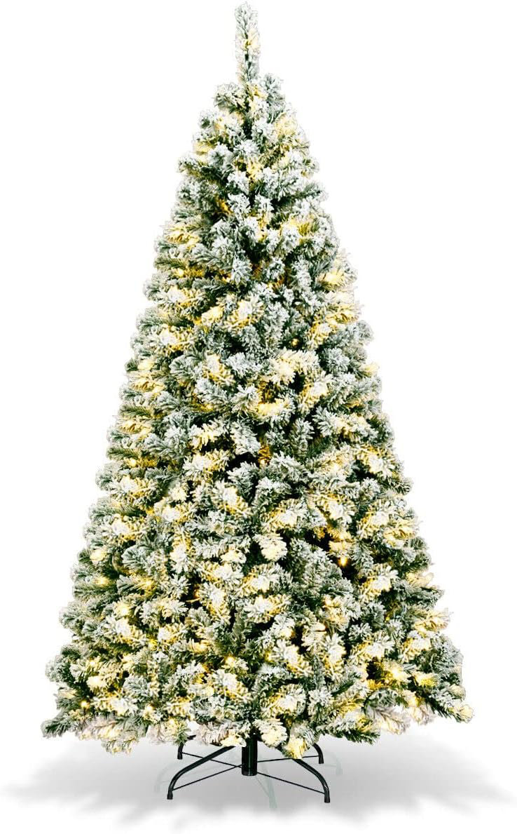 The Holiday Aisle® PreLit Artificial Snowy Christmas Tree Wayfair
