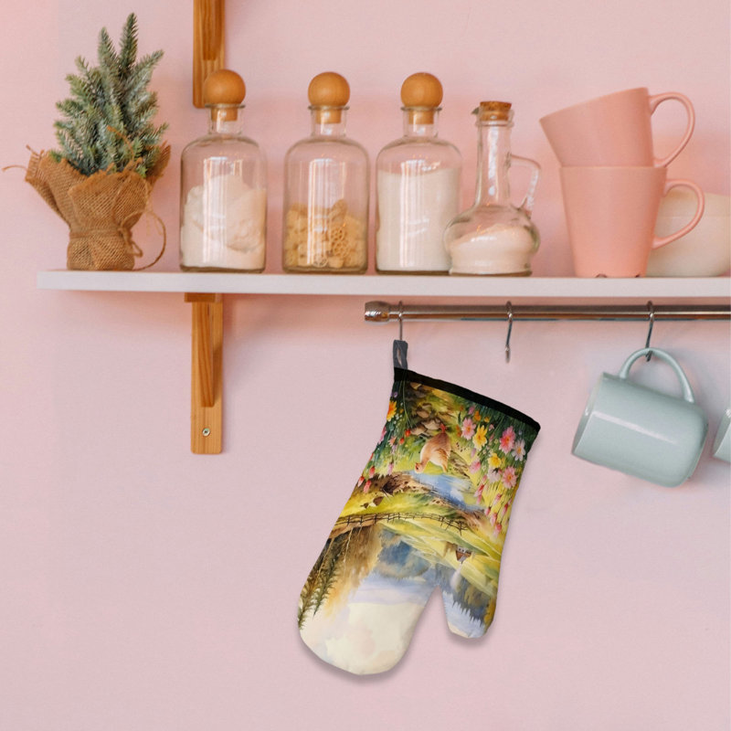 Spring in Bloom Oven Mitt Cotton Twill