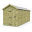 Total Sheds 6ft x 17ft Apex Garden Shed - Single Door - No Windows - Pressure Treated Timber - UK Manufactured