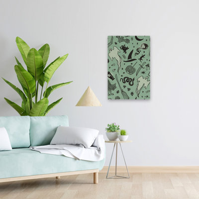 Motif de chats effrayés IVB - animaux noir