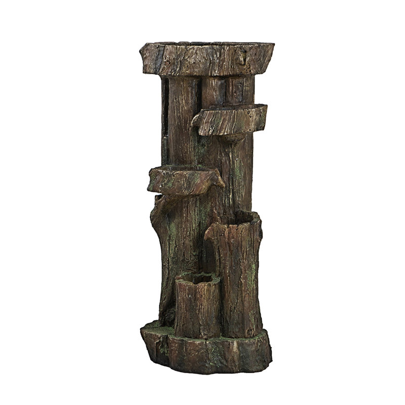 Rustic Decorative Tree Trunk Water Fountain
