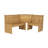 Altizer 5-Person Solid Pine Wood Corner Breakfast Nook with Hidden Storage-562856141
