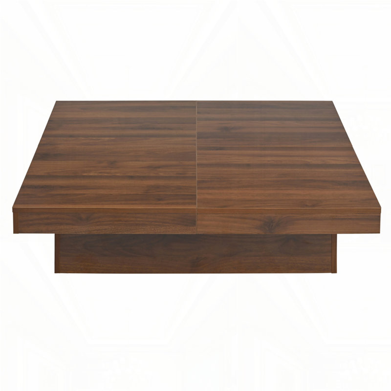 Square Marble Veneer Coffee Table