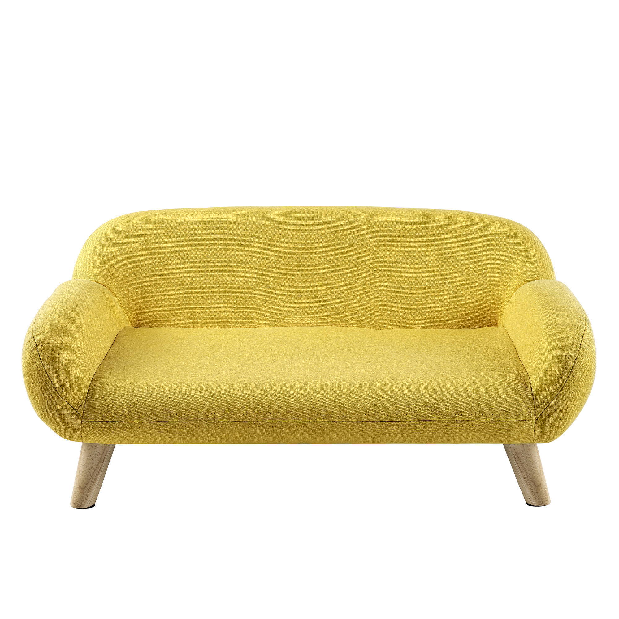 Akkeri Pet Bed, Yellow, 17" W x 28" D x 12" H