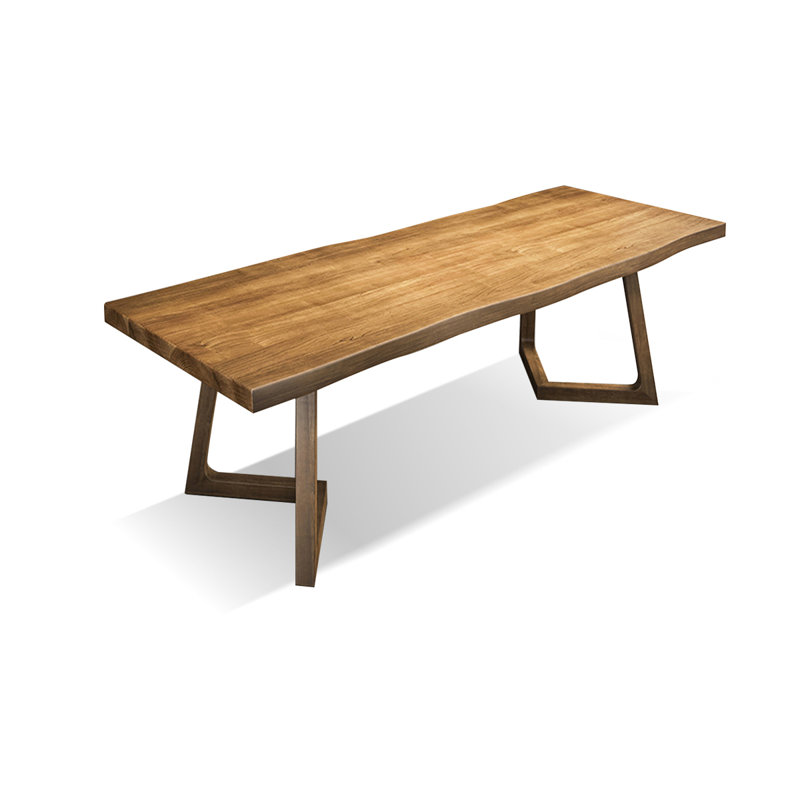 Table de salle à manger brune, H 29,53 po x L 70,87 po x l 31,5 po