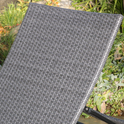 Blaise Outdoor Wicker Chaise Lounge Set