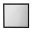 Miroir noir à grande échelle - gris, bois massif stable + gris avec bordure et l 41,19 po Profondeur, hauteur de 39,65 po