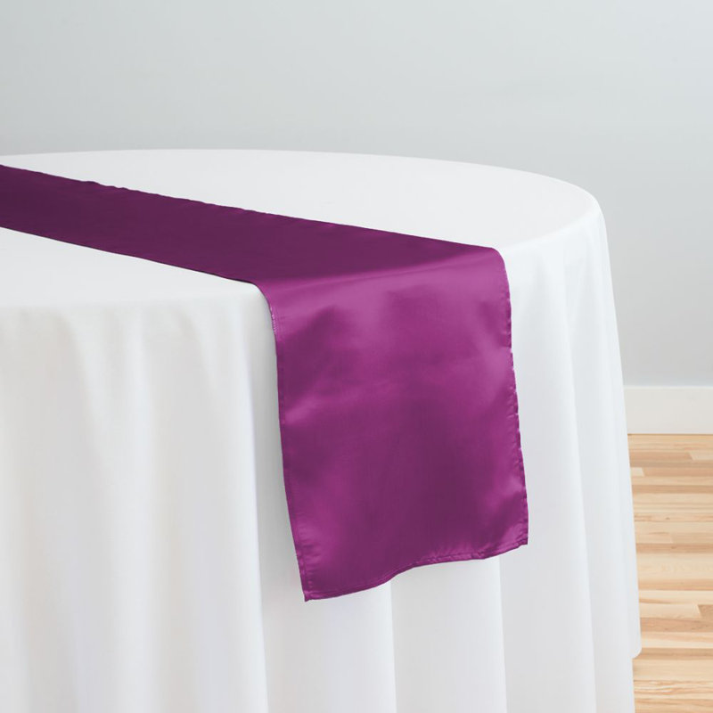 14 X 108 Satin Table Runner, Purple