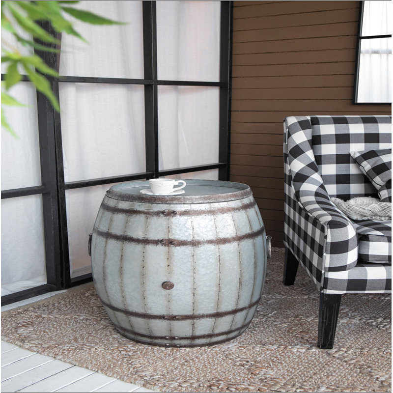 22.5X22.5X26" Drum Side Table